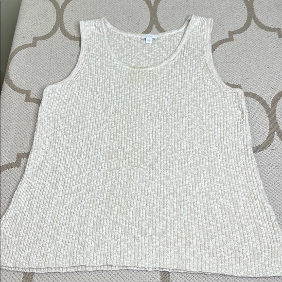 Pure Jill J. Jill Cream Sleeveless Knit Top - Picture 4 of 13